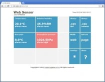 Web Sensor - remote thermometer hygrometer barometer with Ethernet interface