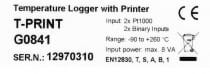 Temperature recorder with printer for semi-trailer