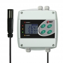 Temperature and humidity regulator with 230Vac/8A relays, cable 2 meters