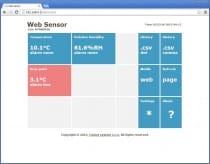 Web Sensor with PoE - remote thermometer hygrometer with Ethernet interface, cable 4 meters