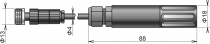 Digital temperature/humidity probe, cable 2 m