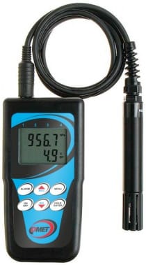 Thermo-hygro-barometer with external probe, cable 4 meters