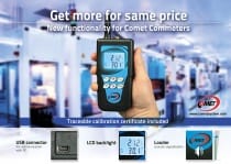 Thermo-hygrometer for compressed air measurement