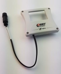 Adapter for external supply of IoT sensor with radio output to Sigfox network