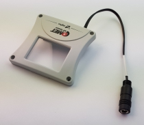 Adapter for external supply of IoT sensor with radio output to Sigfox network