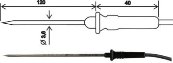 2301-220/0, temperature probe, cable 1 m