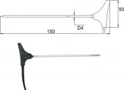 2091-250/0, Stick-in probe, cable 10 m
