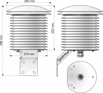 COMETEO Professional Multi-Plate Radiation Shield for Weather Sensors