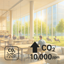 Extra charge for increasing the range of the internal CO2 sensor