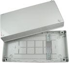 Watertight case with wall holders for MS logger, no cutout in the lid