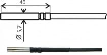 N1ATG8/C, temperature probe with Ni1000 sensor, cable 2 m