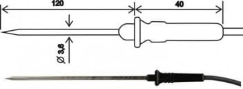 2301-220/C, temperature probe, cable 1 m