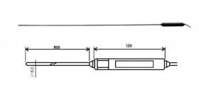 2021-150/C, temperature probe, cable 1 m
