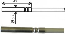 Pt1000TGL40/E, temperature probe, cable 5 m