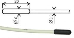 Pt1000TR160/C, temperature probe, cable 10 m