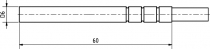 Pt1000TG68/C, temperature probe, cable 10 m