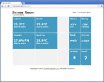 Web Sensor with PoE - four channels  remote thermometer hygrometer