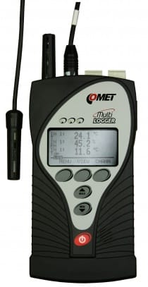 Multilogger - thermo-hygro-barometer with 2 MiniDIN and 2 Terminals