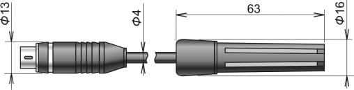Digital temperature/humidity probe, cable 15 m
