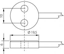 Pt1000TG7/M, temperature probe, cable 5 m